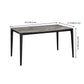 Minimalist Sintered Stone Table Set with Rectangular Table and Upholstered Chairs Clearhalo 'Dining Room Sets' 'Dining Tables & Seating' 'dining_room_set' 'furn' 'furn_dining_room_set' 'Furniture' 'furniture_dining_room_set' 'Kitchen & Dining Furniture' 'kitchen&dining_furn' 'kitchen' 1200x1200_36692b40-accc-4c3e-823b-413f108e565d