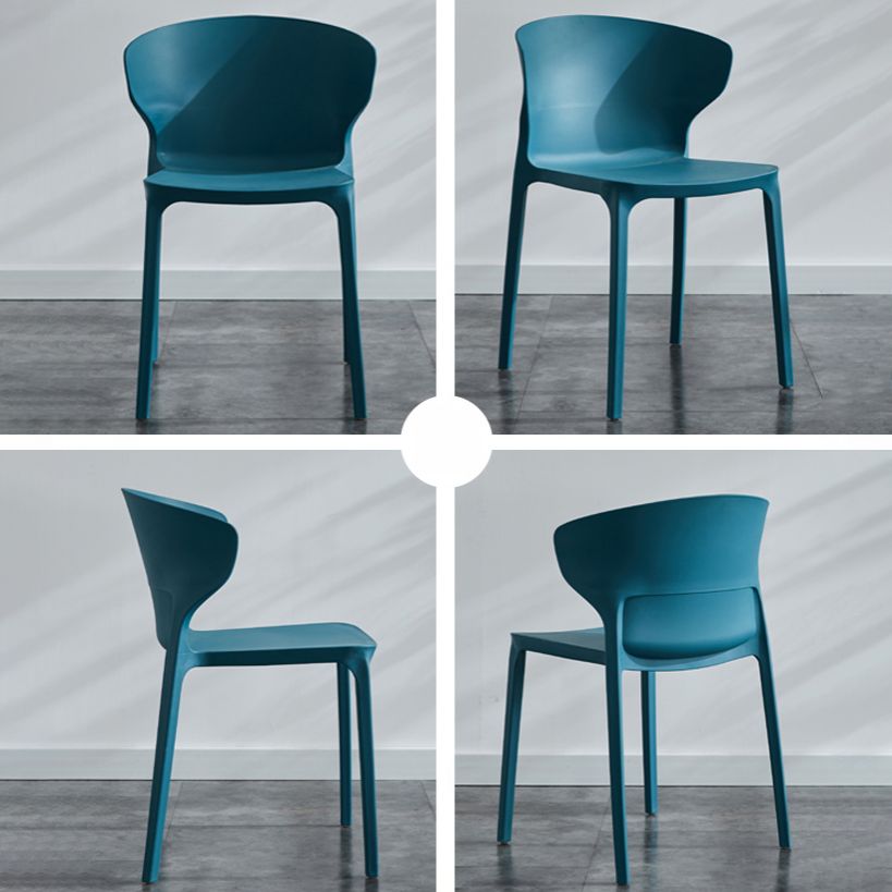 Home Contemporary Arm Chair Wingback Plastic Stackable Dining Room Chair Clearhalo ' kitchen&dining_furn' 'Dining Chairs' 'Dining Tables & Seating' 'dining_chair' 'furn' 'furn_dining_chair' 'Furniture' 'furniture_dining_chair' 'Kitchen & Dining Furniture' 'kitchen' 1200x1200_3669d8e6-45ed-43a7-a87d-bc1eae05dd14