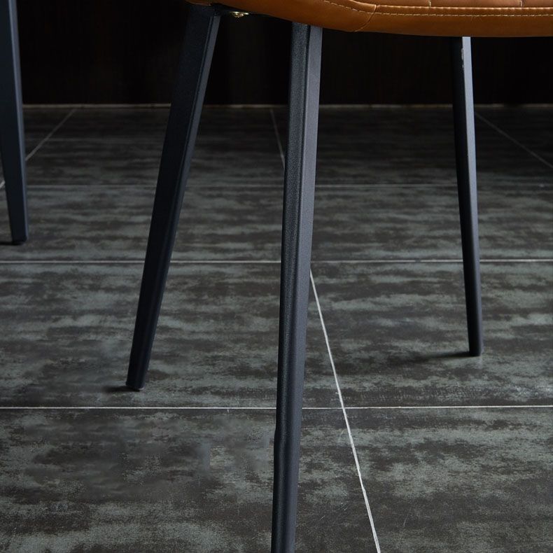 Contemporary Dining Chair Armless Metal Side Wingback Chair for Kitchen Clearhalo ' kitchen&dining_furn' 'Dining Chairs' 'Dining Tables & Seating' 'dining_chair' 'furn' 'furn_dining_chair' 'Furniture' 'furniture_dining_chair' 'Kitchen & Dining Furniture' 'kitchen' 1200x1200_366b910f-28f7-4a90-a53c-fc982535eb99