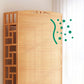 Natural Floor Bookshelf Contemporary Bamboo Shelf Bookcase for Study Room