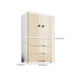 Armoire en plastique Style Teen Style Simple Rectangular Bedroom Armorage de garde-robe