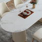 Traditional Luxury Dining Table Oval Sintered Stone Table with Double Pedestal Base Clearhalo 'Dining Tables & Seating' 'Dining Tables' 'dining_table' 'furn' 'furn_dining_table' 'Furniture' 'furniture_dining_table' 'Kitchen & Dining Furniture' 'kitchen' 'kitchen_dining_table' 1200x1200_36728675-888a-41e9-8e1d-a52e0fbd93bf