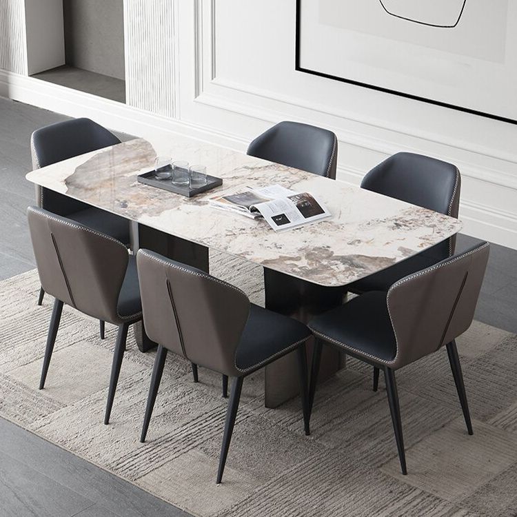 1/4/5/7 Pieces Dining Chairs Set Sintered Stone Rectangle Dining Room Set Clearhalo 'Dining Room Sets' 'Dining Tables & Seating' 'dining_room_set' 'furn' 'furn_dining_room_set' 'Furniture' 'furniture_dining_room_set' 'Kitchen & Dining Furniture' 1200x1200_3673060a-8594-4bf0-851f-361a845a35bb