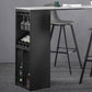 Modern Rectangle Bar Table Set 1/3 Pcs Stone Top Bar Table and Upholstered Stools Clearhalo 'Bar Furniture' 'furn' 'furn_home_bar_bar_sets' 'Furniture' 'Home Bars & Bar Sets' 'home_bar_bar_sets' 'Kitchen & Dining Furniture' 1200x1200_36743cb9-32ac-45af-b525-3570a97d9d96