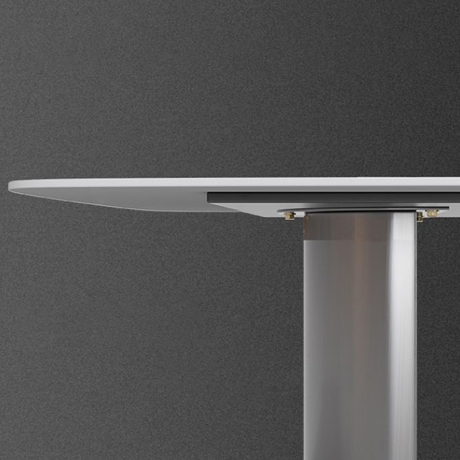Modern Rectangle Dining Table Stone Top Table with Stainless Steel Sled Base Clearhalo ' dining_table' 'Dining Tables & Seating' 'Dining Tables' 'furn' 'furn_dining_table' 'Furniture' 'furniture_dining_table' 'Kitchen & Dining Furniture' 'kitchen&dining_furn' 'kitchen' 'kitchen_dining_table' 1200x1200_36745ada-34d6-4fd4-bf4d-09968a9d3628
