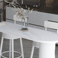 Nordic Simple Bar Table Stone Top Free Form Top Bistro Table for Restaurant Clearhalo 'Bar Furniture' 'Bar Tables' 'bar_tables' 'furn' 'furn_bar_tables' 'Furniture' 'Kitchen & Dining Furniture' 1200x1200_3674695d-1c8b-40c0-b407-d50ca2b2ca29
