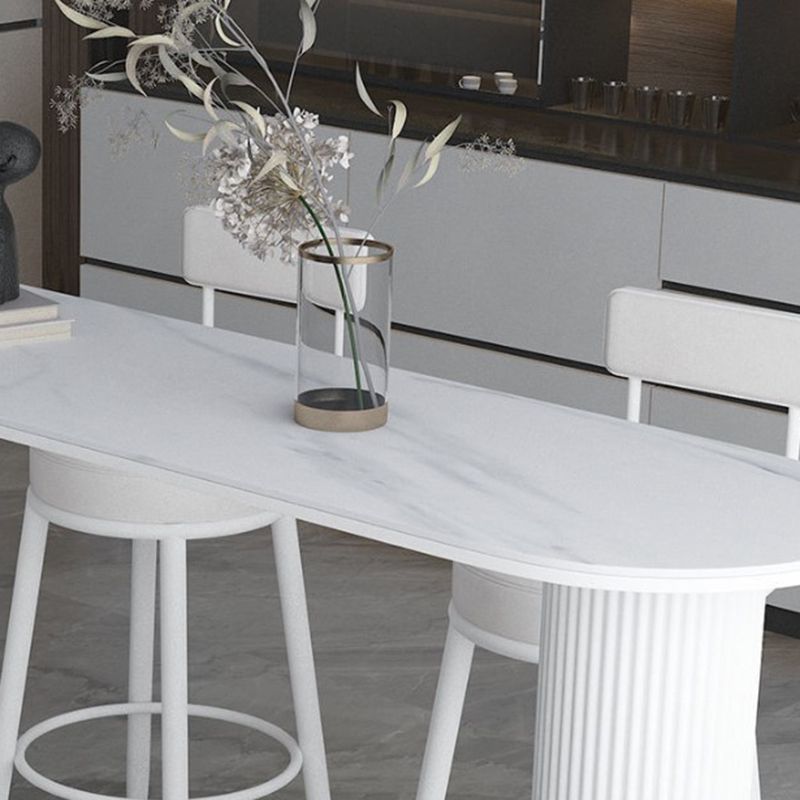 Nordic Simple Bar Table Stone Top Free Form Top Bistro Table for Restaurant Clearhalo 'Bar Furniture' 'Bar Tables' 'bar_tables' 'furn' 'furn_bar_tables' 'Furniture' 'Kitchen & Dining Furniture' 1200x1200_3674695d-1c8b-40c0-b407-d50ca2b2ca29