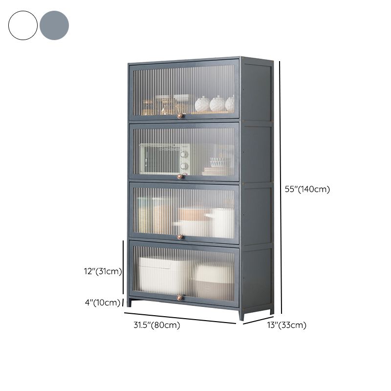 Mesa contemporánea de la mesa del aparador Bamboo con puertas para la cocina