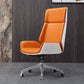 Ergonomischer, verstellbarer Bürostuhl mit silberner Metallbasis, moderner Bürostuhl
