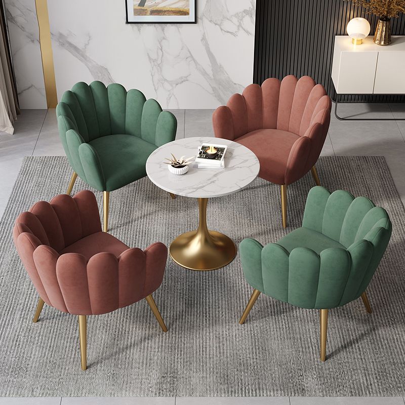 1/5ピースダイニングセットモダンなスタイルフェイクマーブルダイニングテーブルセットセット