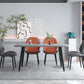 Contemporary Indoor-Outdoor Metal Chair Home Wingback Armless Side Chair Clearhalo ' kitchen&dining_furn' 'Dining Chairs' 'Dining Tables & Seating' 'dining_chair' 'furn' 'furn_dining_chair' 'Furniture' 'furniture_dining_chair' 'Kitchen & Dining Furniture' 'kitchen' 1200x1200_367835b1-14a6-4715-b60f-6e3025089d0f