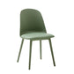 Modern Dining Chair Armless Dining Chair with Plastic Legs for Kitchen