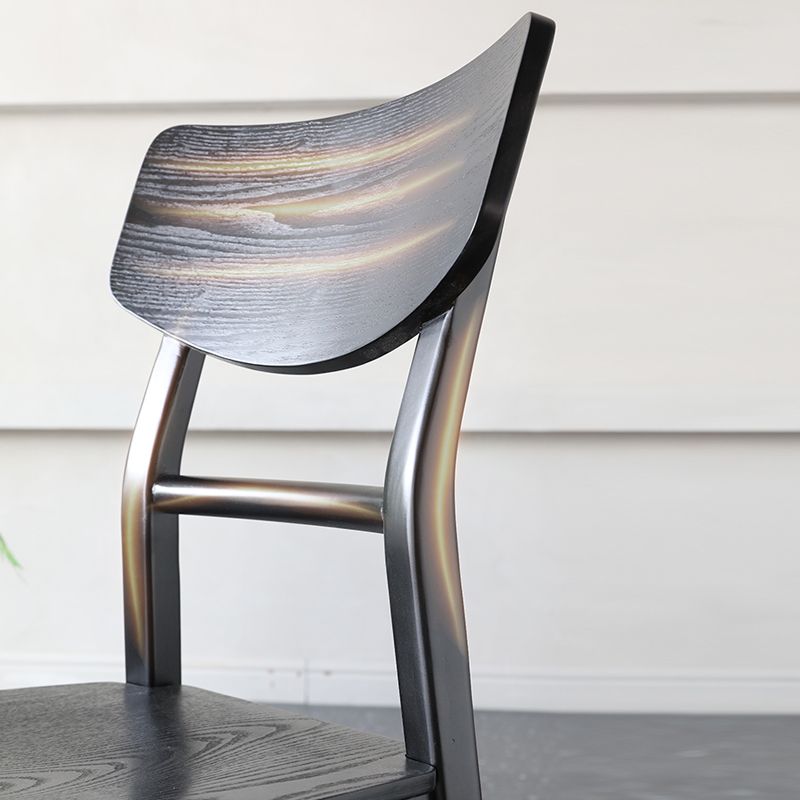 Industrial Home Wood Side Chair Ladder Back Dining Chair (Set of 4) Clearhalo ' kitchen&dining_furn' 'Dining Chairs' 'Dining Tables & Seating' 'dining_chair' 'furn' 'furn_dining_chair' 'Furniture' 'furniture_dining_chair' 'Kitchen & Dining Furniture' 'kitchen' 1200x1200_36798be2-4671-49fb-80c8-ad3e14682233