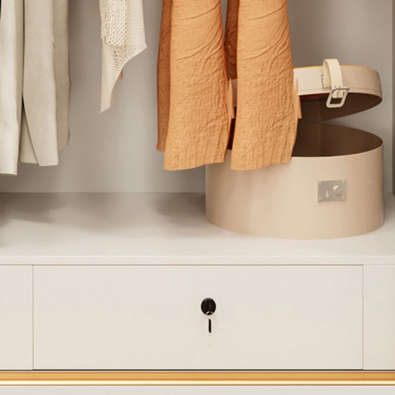 Bedroom Storage Cabinet Coastal Wooden Sliding Doors Wardrobe Armoire Clearhalo 'Armoires & Wardrobes' 'armoires_wardrobes' 'Bedroom Furniture' 'furn' 'furn_armoires_wardrobes' 'Furniture' 1200x1200_367ab785-284b-4f2a-a8c1-88a4d354103f