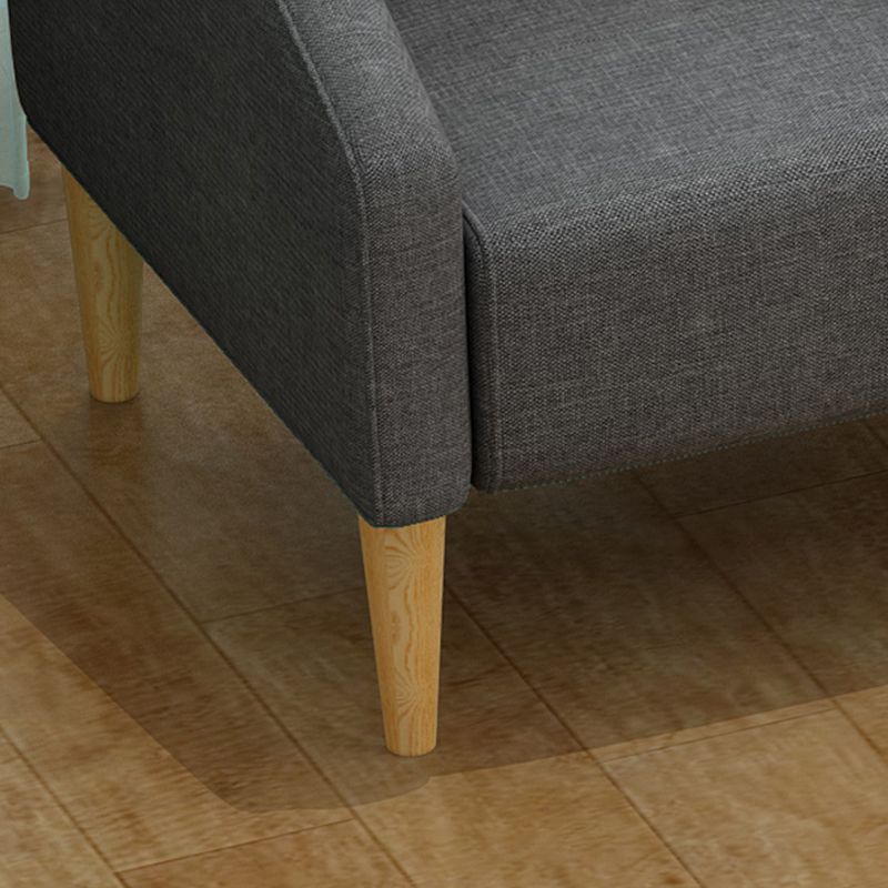 Contemporary Cotton Blend Faux Leather Sofa with Wooden Based Clearhalo 'Furniture' 'furniture_sofas' 'kitchen' 'kitchen_sofas' 'Living Room Furniture' 'Sofa' 'sofas' 1200x1200_367aeffd-278f-4f9b-b3ed-9f68e3d630a9