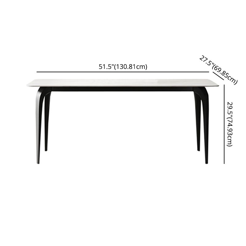 Contemporary Dining Set with Sintered Stone Dining Table and Padded Chairs Clearhalo 'Dining Room Sets' 'Dining Tables & Seating' 'dining_room_set' 'furn' 'furn_dining_room_set' 'Furniture' 'furniture_dining_room_set' 'Kitchen & Dining Furniture' 'kitchen&dining_furn' 'kitchen' 1200x1200_367c561a-e3e2-4eea-9ac3-14a0a6d96633