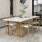 Metal and Slate Table Industrial Style Minimalist Home Rectangular Dining Table Clearhalo 'Dining Tables & Seating' 'Dining Tables' 'dining_table' 'furn' 'furn_dining_table' 'Furniture' 'Kitchen & Dining Furniture' 1200x1200_367e0dcc-c469-4a64-aec9-7b3353284ffa