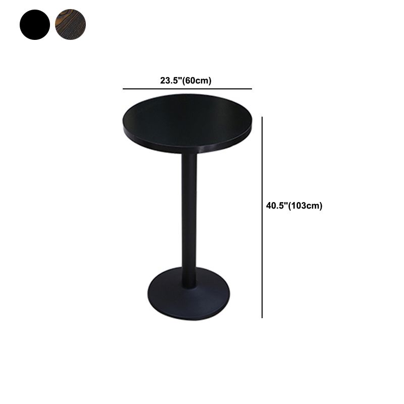 Industrial Wood Top Bistro Table Matte Finish Bar Table for Small Places Clearhalo 'Bar Furniture' 'Bar Tables' 'bar_tables' 'furn' 'furn_bar_tables' 'Furniture' 'Kitchen & Dining Furniture' 1200x1200_367e4a8e-15b6-4bb5-aada-dec176c7f836