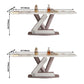 Metal Traditional Luxury Rectangle Table Sintered Stone Table with Pedestal Clearhalo ' dining_table' 'Dining Tables & Seating' 'Dining Tables' 'furn' 'furn_dining_table' 'Furniture' 'furniture_dining_table' 'Kitchen & Dining Furniture' 'kitchen&dining_furn' 'kitchen' 'kitchen_dining_table' 1200x1200_367ef2bd-2d82-4fd0-89fe-11bfb63efa71