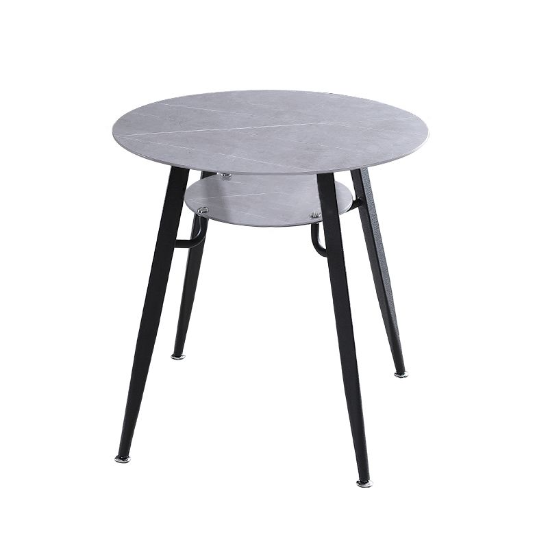 Modern Style Round Dining Room Table Sintered Stone Table with Metal Base Clearhalo ' dining_table' 'Dining Tables & Seating' 'Dining Tables' 'furn' 'furn_dining_table' 'Furniture' 'furniture_dining_table' 'Kitchen & Dining Furniture' 'kitchen&dining_furn' 'kitchen' 'kitchen_dining_table' 1200x1200_367f473b-75df-4dfc-b63d-718ecfe9a22f