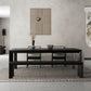 Industrial Rectangle Dining Room Table Solid Wood Fixed Kitchen Desk Clearhalo 'Dining Tables & Seating' 'Dining Tables' 'dining_table' 'furn' 'furn_dining_table' 'Furniture' 'Kitchen & Dining Furniture' 1200x1200_367f5c0b-f55b-44b8-ab7a-7eab7a0d5430