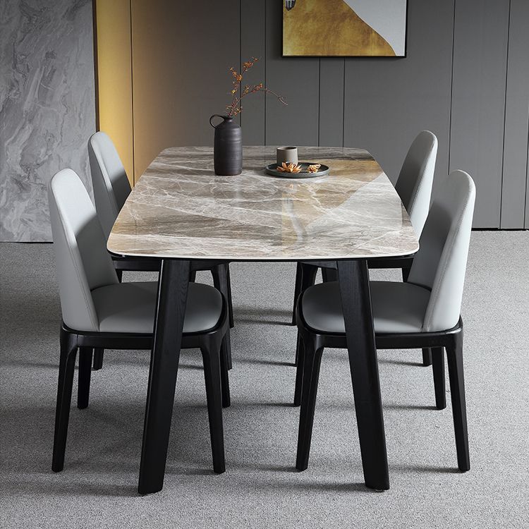 Industrial Wood Dining Room Chair Faux Leather Armless Chairs for Home Use Clearhalo ' kitchen&dining_furn' 'Dining Chairs' 'Dining Tables & Seating' 'dining_chair' 'furn' 'furn_dining_chair' 'Furniture' 'furniture_dining_chair' 'Kitchen & Dining Furniture' 'kitchen' 1200x1200_36843026-e021-4eb0-ba9a-b2365f88cd53