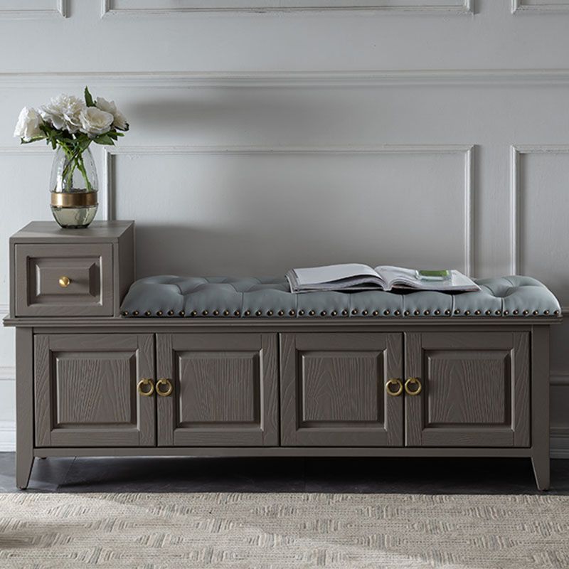 Panca in legno massiccio panca tradizionale sedile con rivestimento