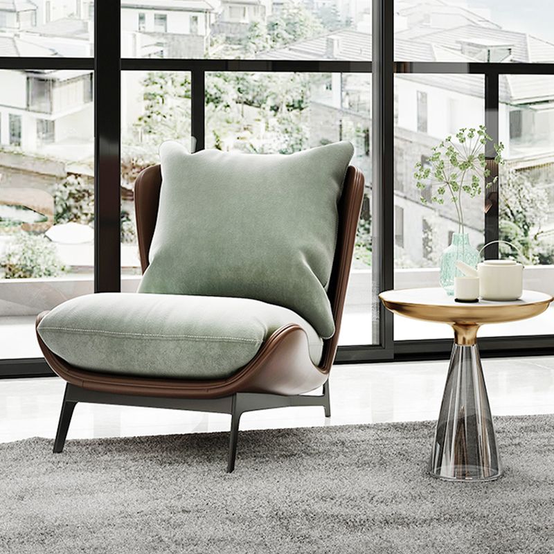 Industrial Style 26.77" Wide Pillow Back Armless Lounge Chair Clearhalo 'Accent Chairs' 'accent_chairs' 'Chairs & Seating' 'furn' 'furn_accent_chairs' 'Furniture' 'Living Room Furniture' 1200x1200_3684a944-16c1-46a4-bbb9-607b5e9c9893