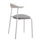 Glam Style Dining Side Chair Open Back Indoor Armless Dining Chair