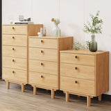 Cofre de acento moderno de mediados de siglo 15.74 "Cofre rectángulo de ancho con cajones