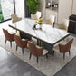 Glam 1/4/6/7/9 Pieces Dining Set Rectangle Stone Dining Table Furniture for Dining Room Clearhalo 'Dining Room Sets' 'Dining Tables & Seating' 'dining_room_set' 'furn' 'furn_dining_room_set' 'Furniture' 'furniture_dining_room_set' 'Kitchen & Dining Furniture' 'kitchen&dining_furn' 'kitchen' 1200x1200_3685728c-8296-4323-b7f7-1d0486a04e2b