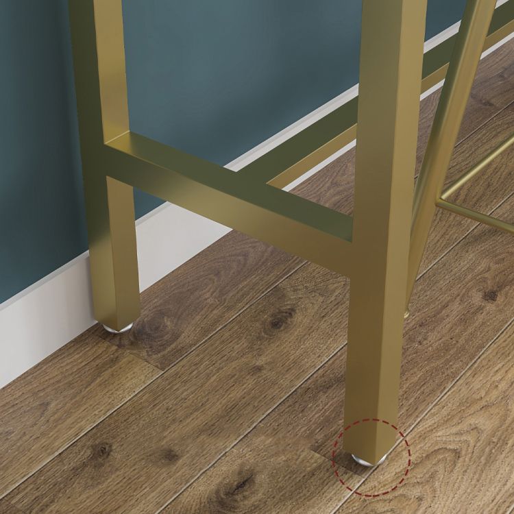 1/2/4 pièces Glam Bar Table Set Rectangle Bistro Ensemble avec haut de pierre blanc