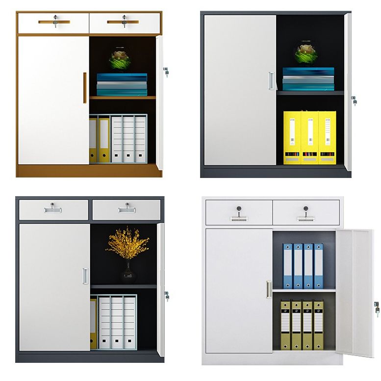 Vertica Metall -Aktenschrank moderner Farbblock -Aktenschrank für Büro