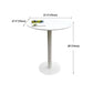 White Modern Style Round Table in Metal Milk Tea Shop Bar Table Clearhalo 'Bar Furniture' 'Bar Tables' 'bar_tables' 'furn' 'furn_bar_tables' 'Furniture' 'furniture_bar_tables' 'Kitchen & Dining Furniture' 1200x1200_368a5ebb-5fb8-4e0a-a097-8a81c0300d6f