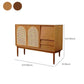 Wooden Sideboard Modern Minimalist Home Buffet with Drawers and Cabinets
