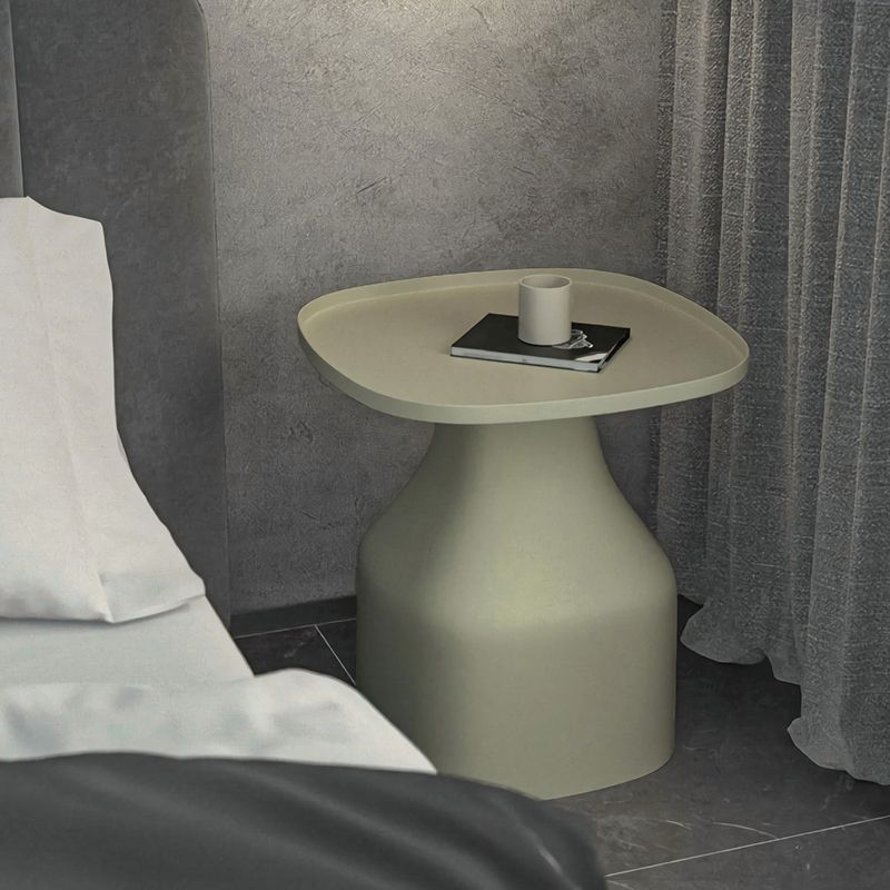 Moderne plastic nachttafel ronde niet-opslag 18 inch h bed nachtkastje