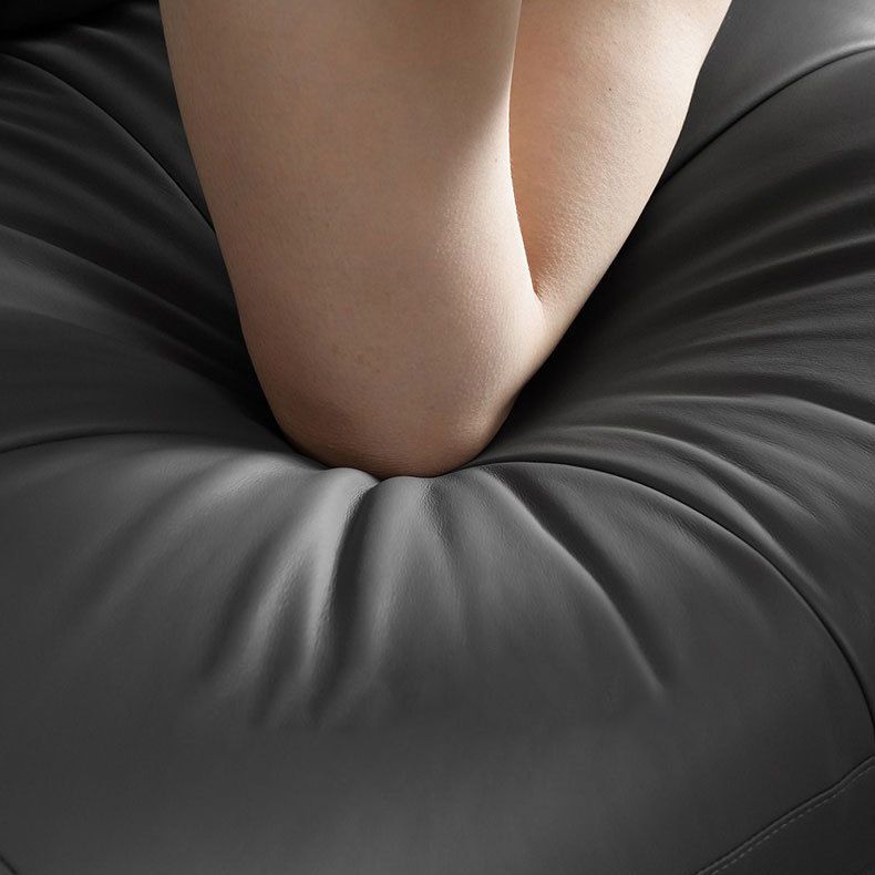 Modern 34.64" H Genuine Leather Pillow Top Arm Sofa for Living Room Clearhalo 'furn' 'furn_sofas' 'Furniture' 'Living Room Furniture' 'Sofa' 'sofas' 1200x1200_368f49ca-09d9-4016-a6bd-6dc8b2f93bfb