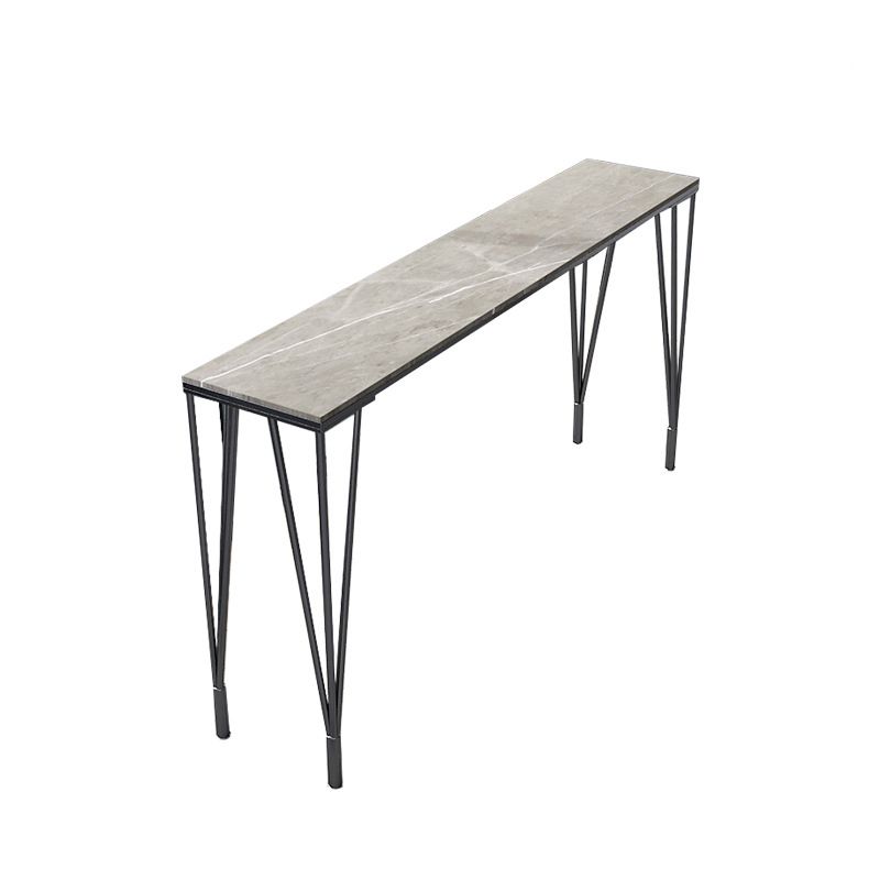 Metal Living Room Pub Table Contemporary Legs Pub Height Dining Table Clearhalo 'Bar Furniture' 'Bar Tables' 'bar_tables' 'furn' 'furn_bar_tables' 'Furniture' 'furniture_bar_tables' 'Kitchen & Dining Furniture' 1200x1200_3691801c-c68a-4735-a072-032f73207eed