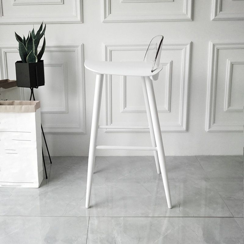 Scandinavian Style Bar-stool with Square Seat Counter Stool for Kitchen Bar Clearhalo 'Bar Furniture' 'Bar Stools' 'bar_stools' 'furn' 'furn_bar_stools' 'furniture_bar_stools' 'Kitchen & Dining Furniture' 'kitchen&dining_furn' 'kitchen' 'kitchen_furn' Furniture' 1200x1200_3691ebe3-4da3-42a0-908b-e2133c57e7a0