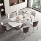 Luxury 1/4/5/6/7 Pieces Dining Set Sintered Stone Dining Table Set with Leather Chairs Clearhalo 'Dining Room Sets' 'Dining Tables & Seating' 'dining_room_set' 'furn' 'furn_dining_room_set' 'Furniture' 'furniture_dining_room_set' 'Kitchen & Dining Furniture' 'kitchen&dining_furn' 'kitchen' 1200x1200_36925fac-1c60-4969-9022-b49545507daa