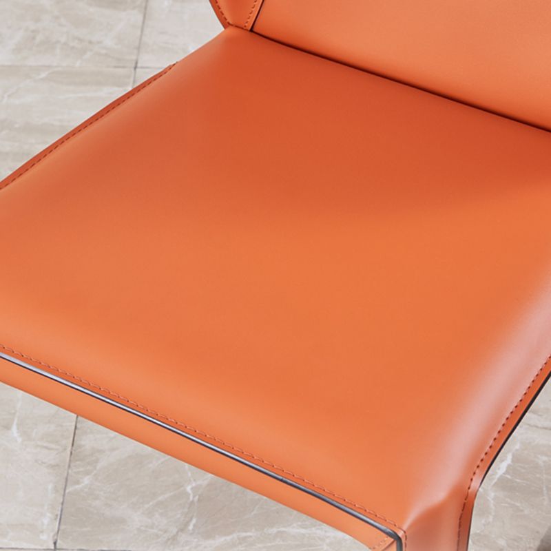 Sillas de comedor de estilo moderno sillas de comedor sin brazos con patas de metal para cocina