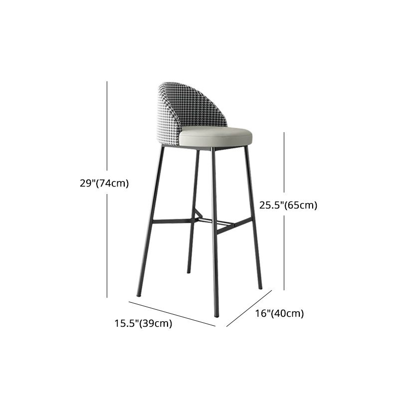 Industrial Style Bar-stool Iron Legs Bucket Leather Seat for Kitchen Bar Clearhalo 'Bar Furniture' 'Bar Stools' 'bar_stools' 'furn' 'furn_bar_stools' 'furniture_bar_stools' 'Kitchen & Dining Furniture' 'kitchen&dining_furn' 'kitchen' 'kitchen_furn' Furniture' 1200x1200_3693639b-8fb4-46c3-920e-7190ac232976