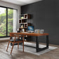 Industrial Rectangular Writing Desk Solid Wood Office Desk for Office Clearhalo 'furn' 'furn_office_desk' 'Furniture' 'Office Desks' 'Office Furniture' 'office_desk' 1200x1200_3693d6e7-10ce-4e2f-a389-ccc9a8a56e62