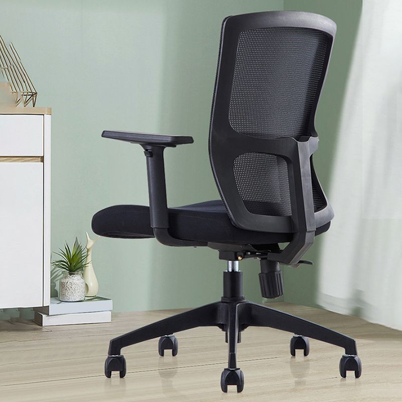23" silla de oficina respirable moderna de AirGrid del negro de la silla de escritorio ancha
