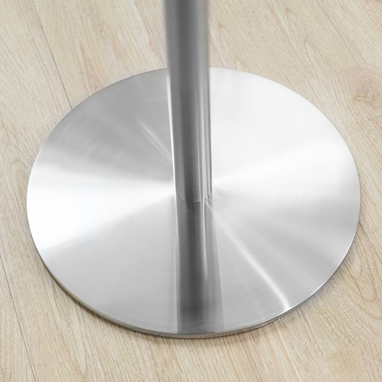 Metal Industrial Dining Table Stainless Steel Top Dining Table with Pedestal Base Clearhalo ' dining_table' 'Dining Tables & Seating' 'Dining Tables' 'furn' 'furn_dining_table' 'Furniture' 'furniture_dining_table' 'Kitchen & Dining Furniture' 'kitchen&dining_furn' 'kitchen' 'kitchen_dining_table' 1200x1200_3695c53d-81d0-492b-98b3-ef52e37f6fb4
