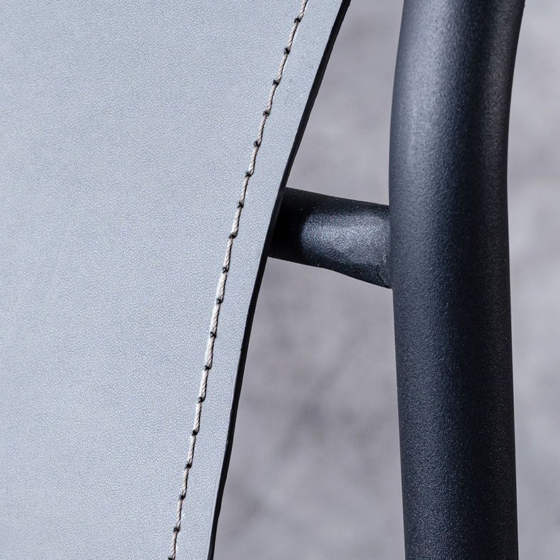 Home Armless Dining Chairs Leather Side Chairs with Metal Legs (Set of 2) Clearhalo ' kitchen&dining_furn' 'Dining Chairs' 'Dining Tables & Seating' 'dining_chair' 'furn' 'furn_dining_chair' 'Furniture' 'furniture_dining_chair' 'Kitchen & Dining Furniture' 'kitchen' 1200x1200_3695c6cb-ddd5-4191-bc3f-e76eb5fc912a