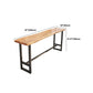 Tavolo da pranzo moderno rettangolare da bar in legno massello per cucina soggiorno