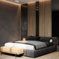 Modern Style Upholstered Headboard Mimics Leather/cotton Bed
