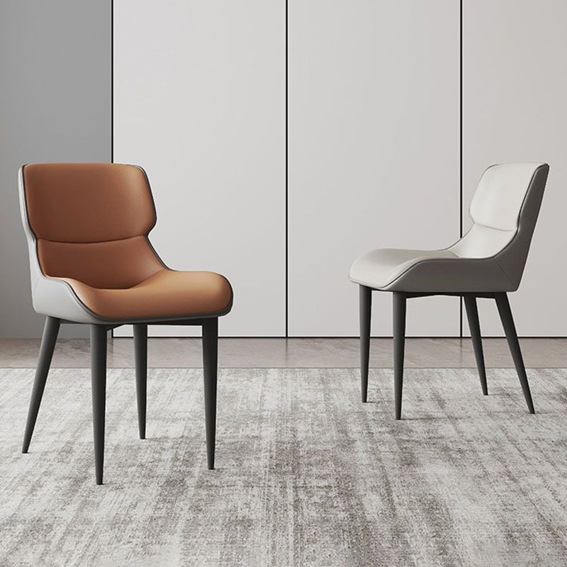 Industrial Design Leather Dining Side Chair for Home Arm Wingback Chair Clearhalo 'Dining Chairs' 'Dining Tables & Seating' 'dining_chair' 'furn' 'furn_dining_chair' 'Furniture' 'furniture_dining_chair' 'Kitchen & Dining Furniture' 1200x1200_369b85d7-63a3-406d-8d4e-a2af1f260ab1