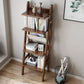 Moderne ladder boekenplank houten open back boekenkast voor studieruimte